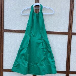 Calvin Klein Emerald Green Halter Dress with Pockets - Size 4